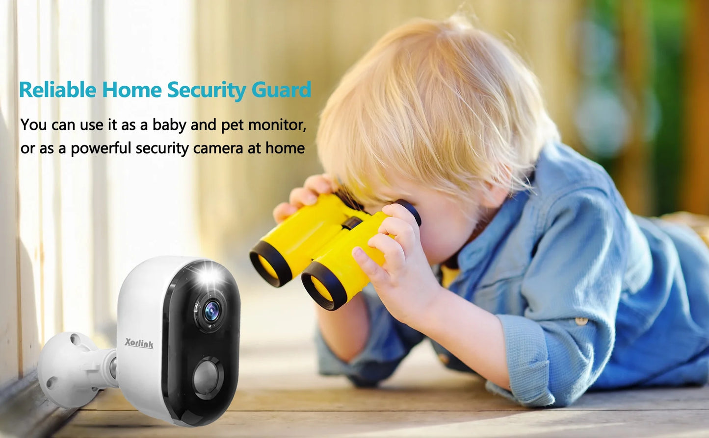2K Wireless Outdoor Security Camera with Spotlight, Waterproof, PIR Detection, 2.4Ghz Wi-Fi, Rechargeable Battery Powered Home Surveillance Camera with Color Night Vision, 2-Way Audio, White
