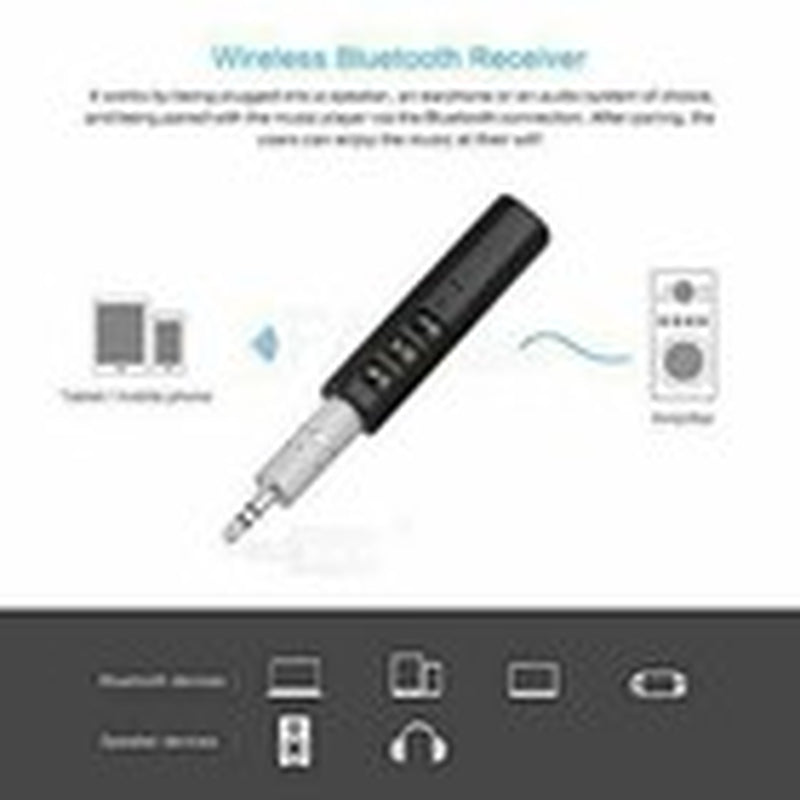 Wireless Bluetooth Receiver 3.5Mm AUX Audio Stereo Music Hands Free Car BT#153