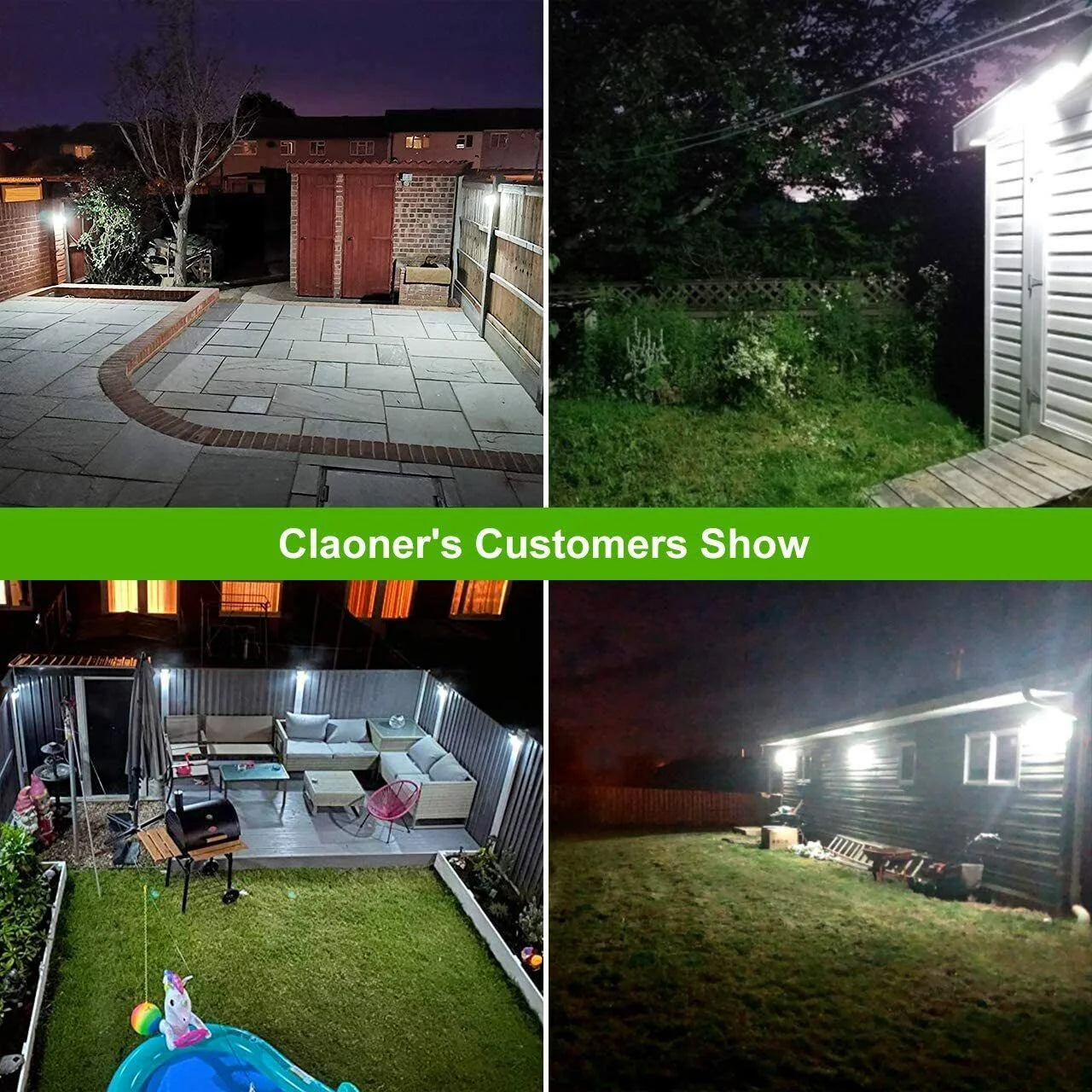 Solar Motion Lights Outdoor Waterproof, 270° Security Wall Lights 3 Lighting Modes Motion Sensor Outdoor Lights