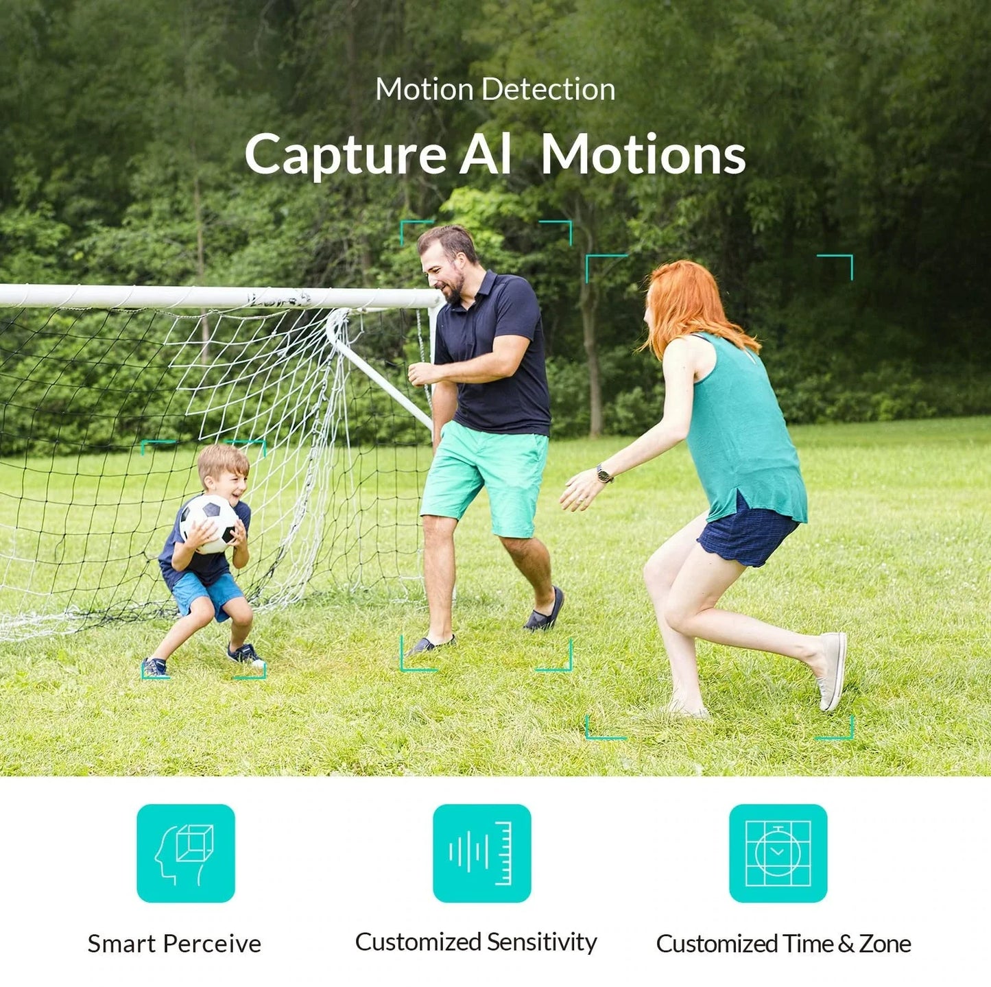 Security Cameras Wireless Wifi, 360° View Outdoor with Full Color Night Vision - Only for 2.4Ghz Wifi