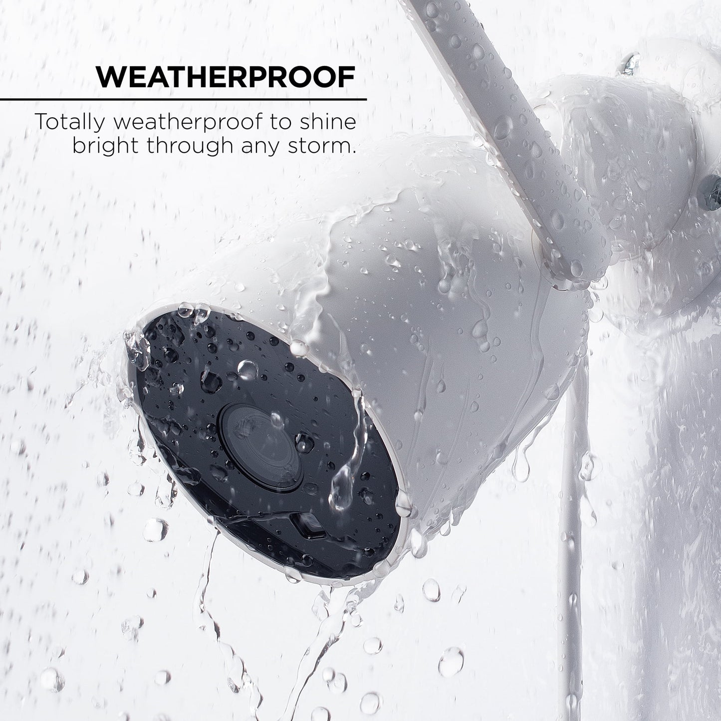 Outdoor Camera 1080P – Weatherproof Security Camera with Night Vision, White (1-Pack)
