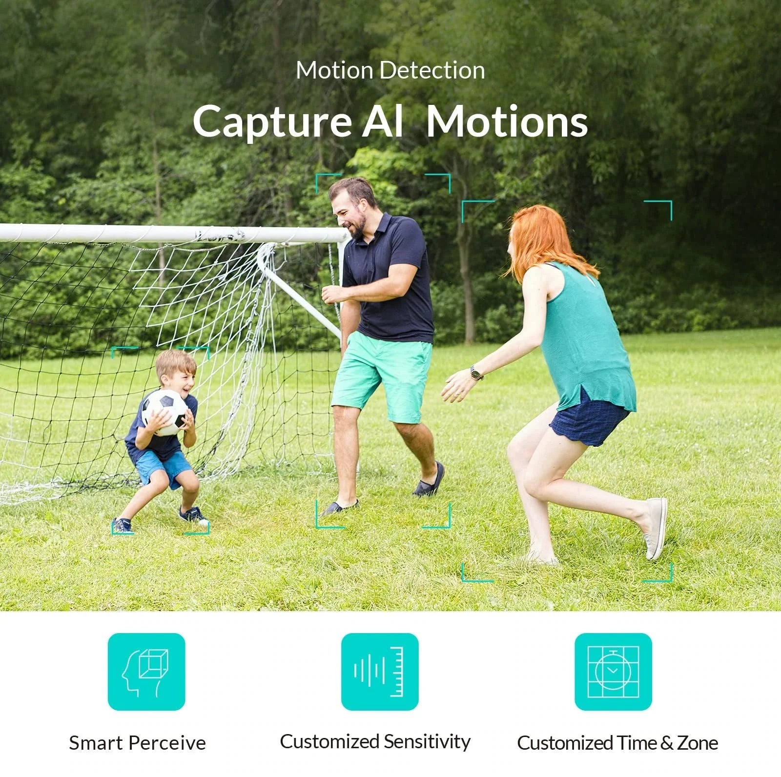 Security Cameras Wireless Wifi, 360° View Outdoor with Full Color Night Vision - Only for 2.4Ghz Wifi
